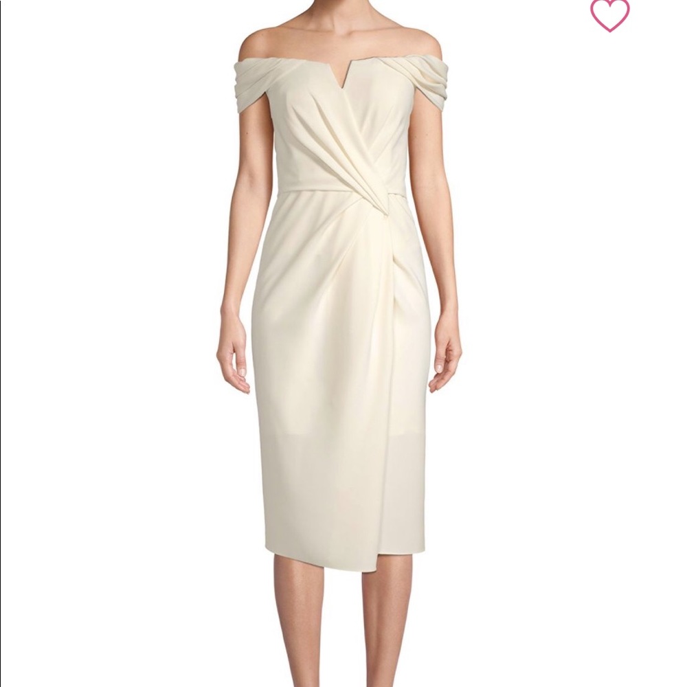 NWT Rene Ruiz bone off the shoulder dress size 2
